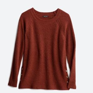 Pink Clover Side Button Detail Sweater